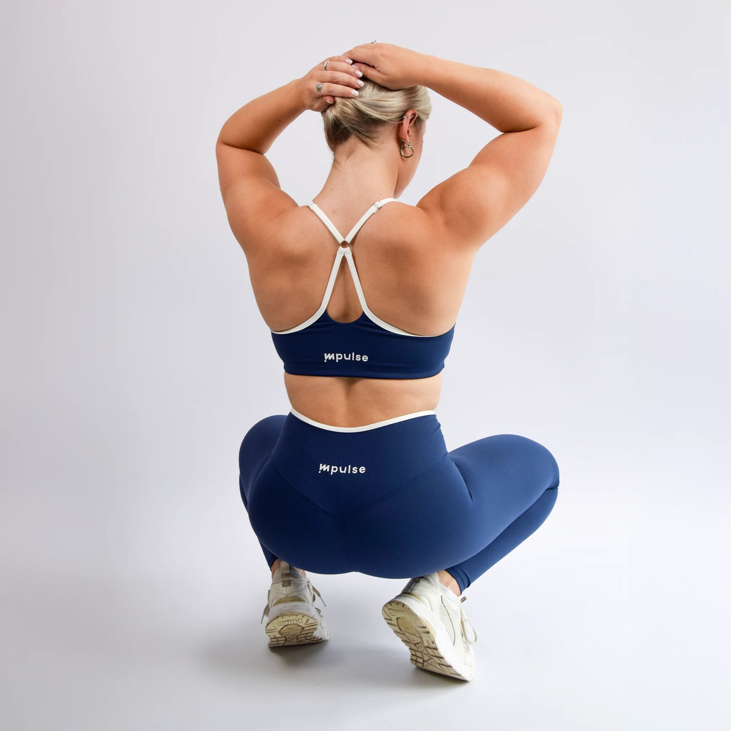 Dames sport-bh | Contour sportbh blauw | Impulse Fitwear