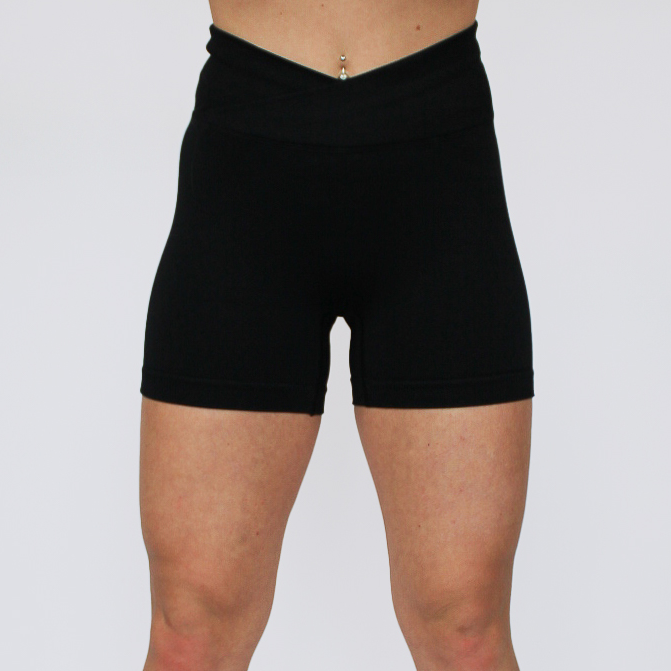 Women's Workout Shorts | Black Elevate Shorts | Impulse Fitwear