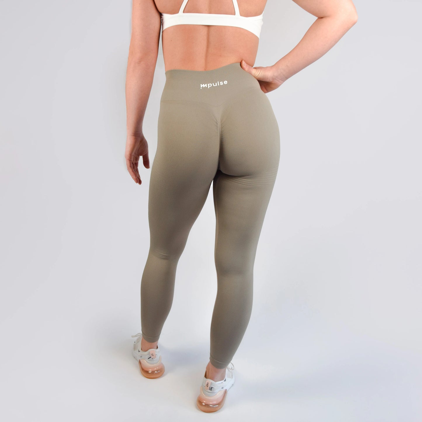 Women's Fitness Leggings | Performance Leggings Taupe | Impulse Fitwear
