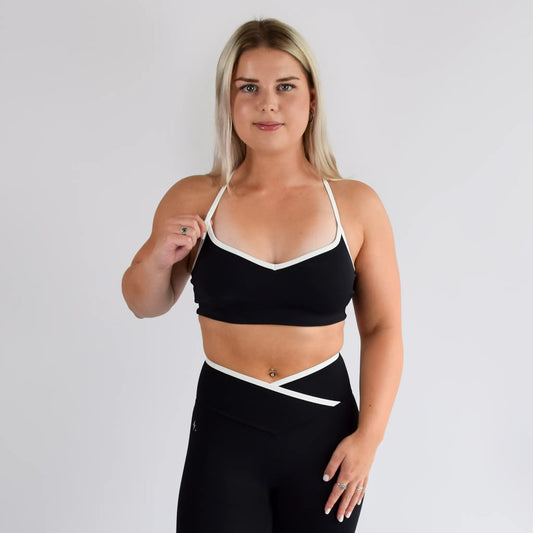 Dames sport-bh | Contour sportbh Zwart | Impulse Fitwear