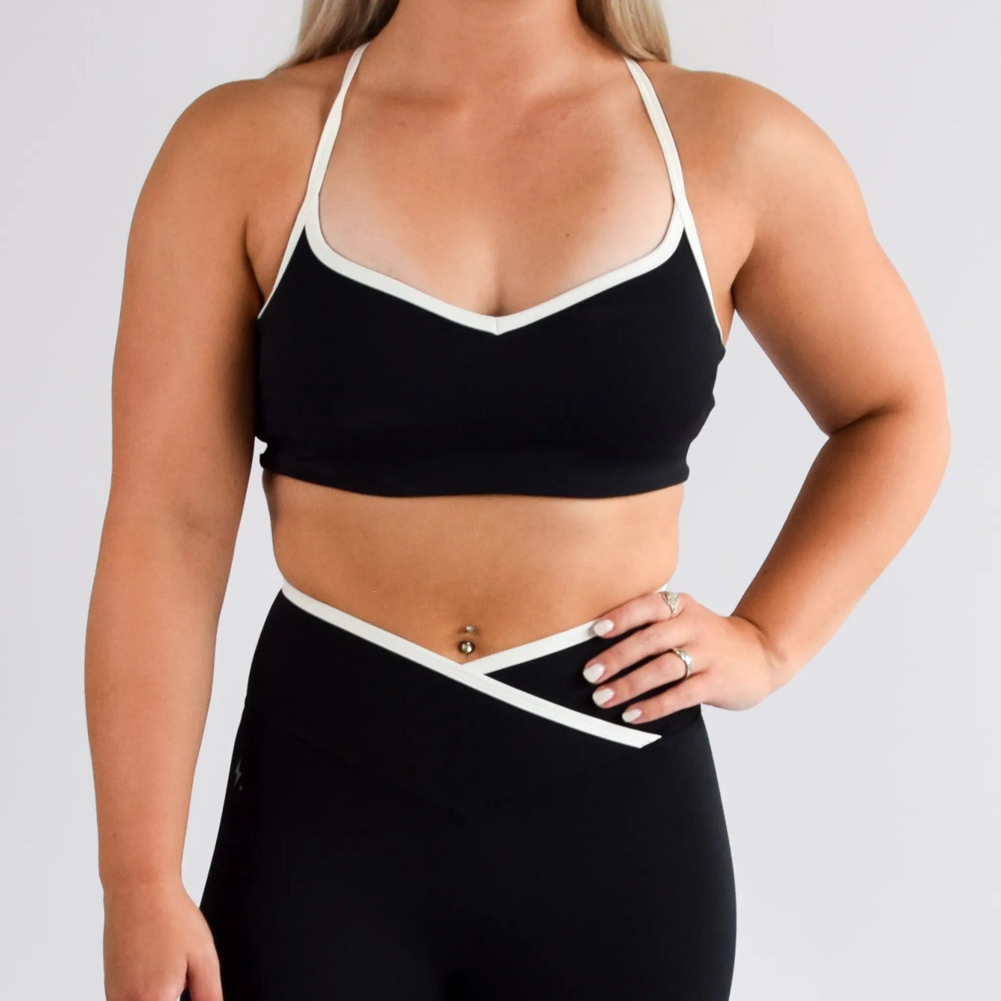 Dames sport-bh | Contour sportbh Zwart | Impulse Fitwear