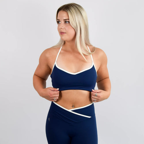 Dames sport-bh | Contour sportbh blauw | Impulse Fitwear