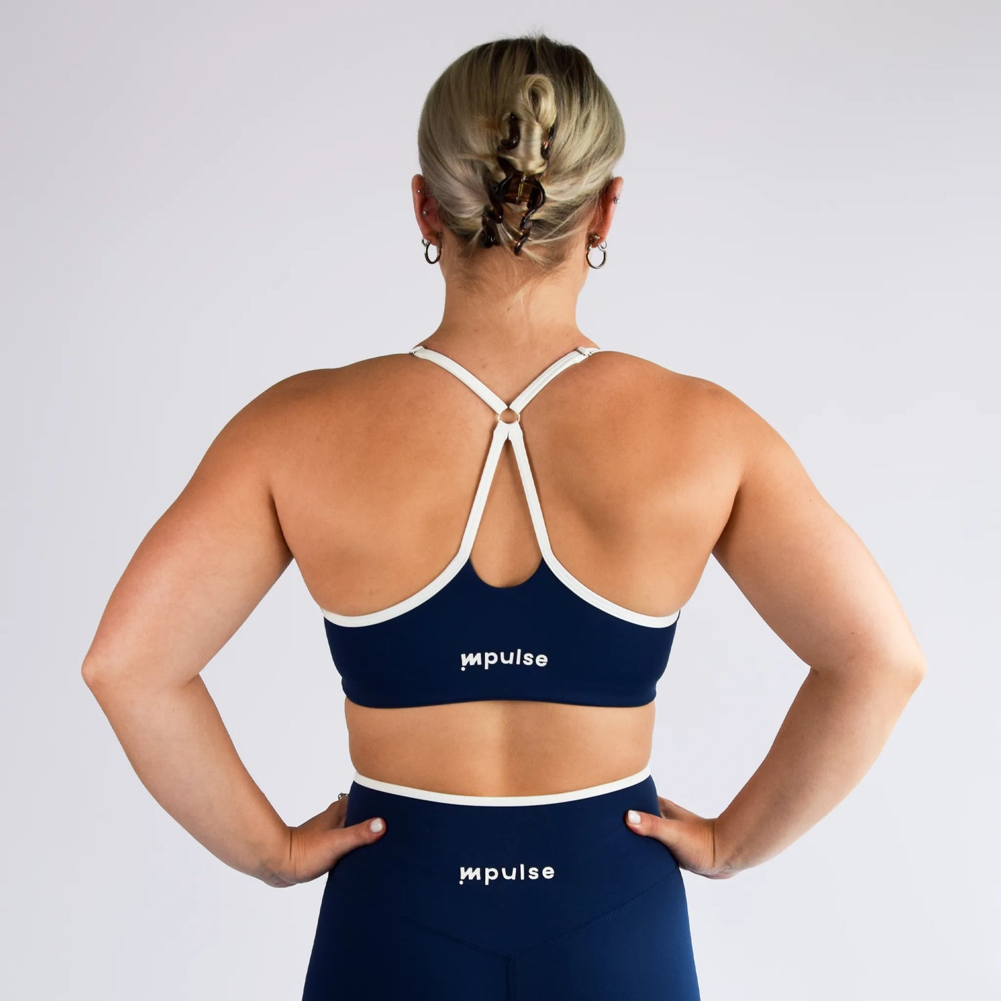 Dames sport-bh | Contour sportbh blauw | Impulse Fitwear